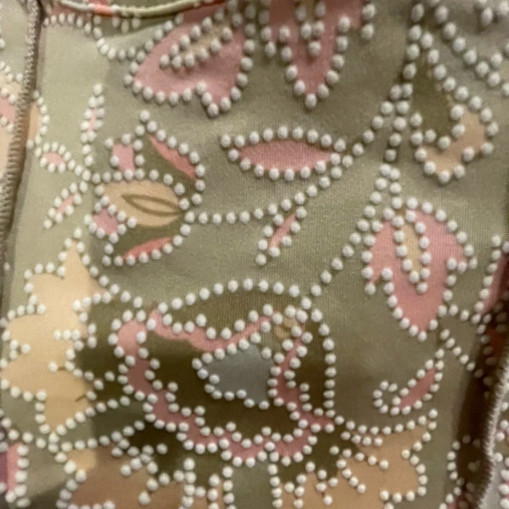 Ruby Rd. Textured Dot & Floral Print Dress XL FREE SHIP - Picture 4 of 5